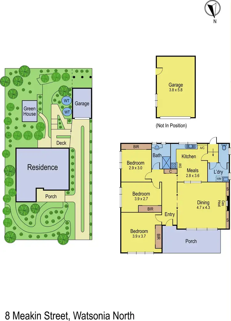 Floorplan of Homely house listing, 8 Meakin Street, Watsonia North VIC 3087