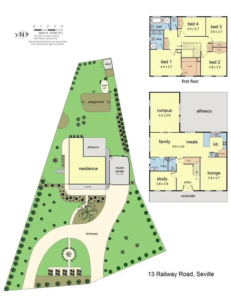 Floorplan of Homely house listing, 13 Railway Road, Seville VIC 3139