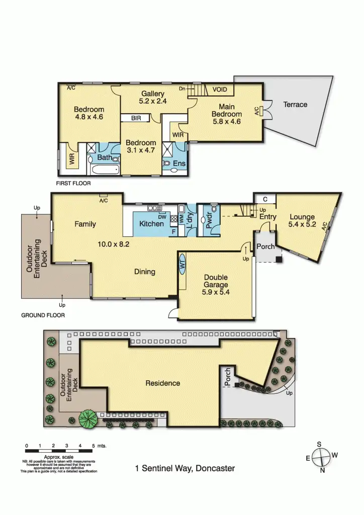 Floorplan of Homely townhouse listing, 1 Sentinel Way, Doncaster VIC 3108