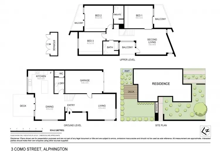 Floorplan of Homely townhouse listing, 3 Como Street, Alphington VIC 3078
