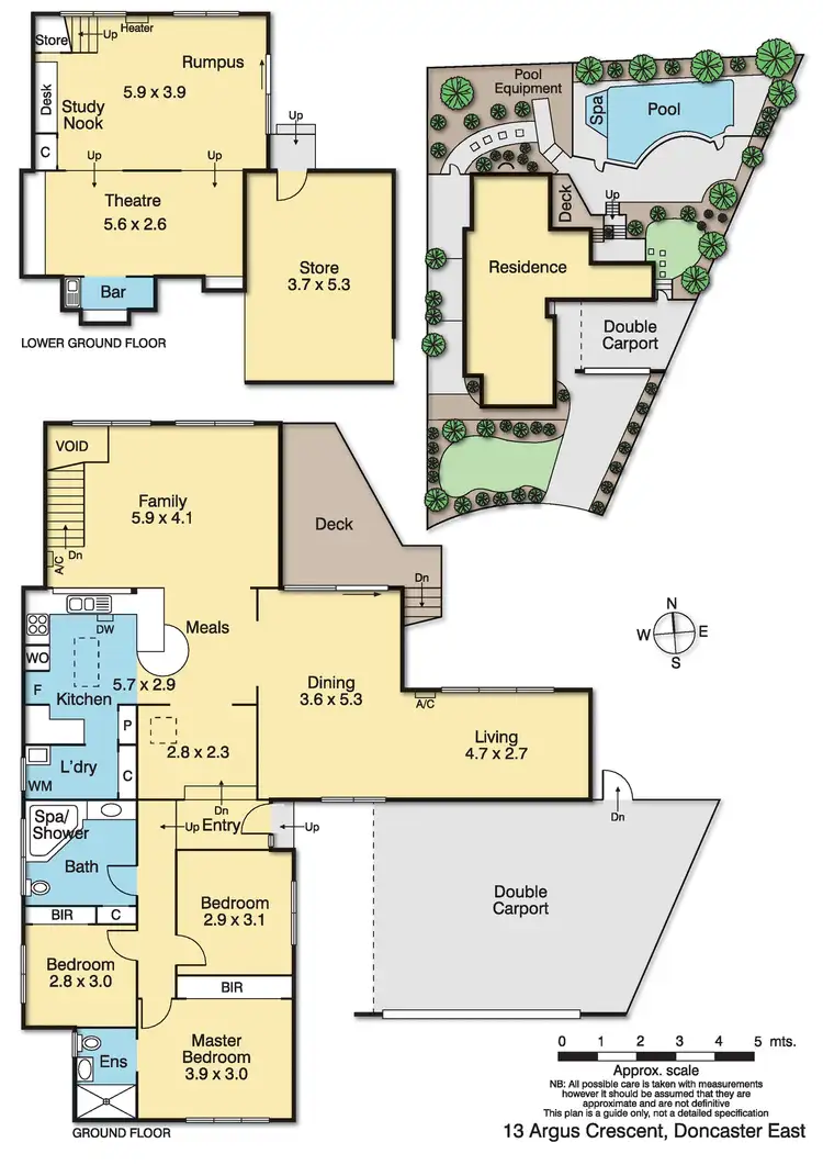 Floorplan of Homely house listing, 13 Argus Crescent, Doncaster East VIC 3109