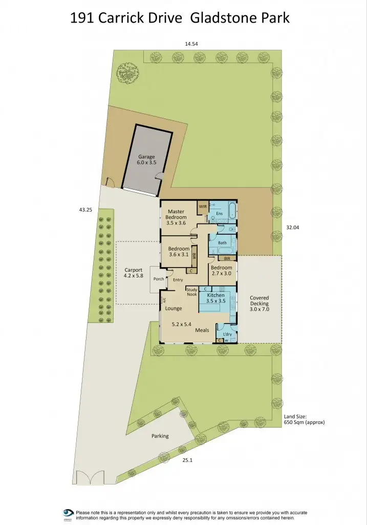 Floorplan of Homely house listing, 191 Carrick Drive, Gladstone Park VIC 3043