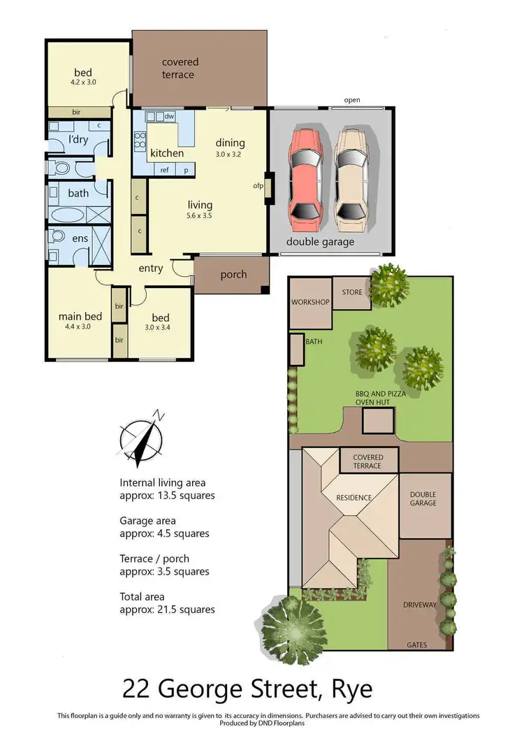 Floorplan of Homely house listing, 22 George Street, Rye VIC 3941