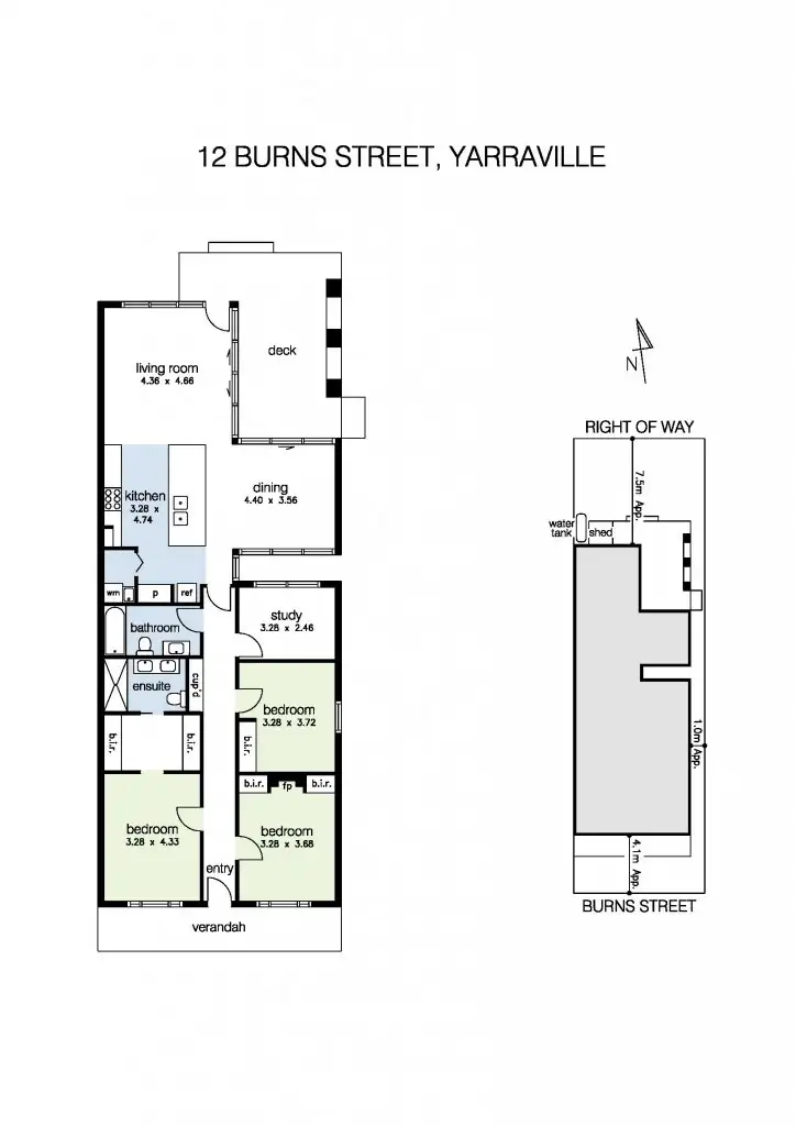 Floorplan of Homely house listing, 12 Burns Street, Yarraville VIC 3013