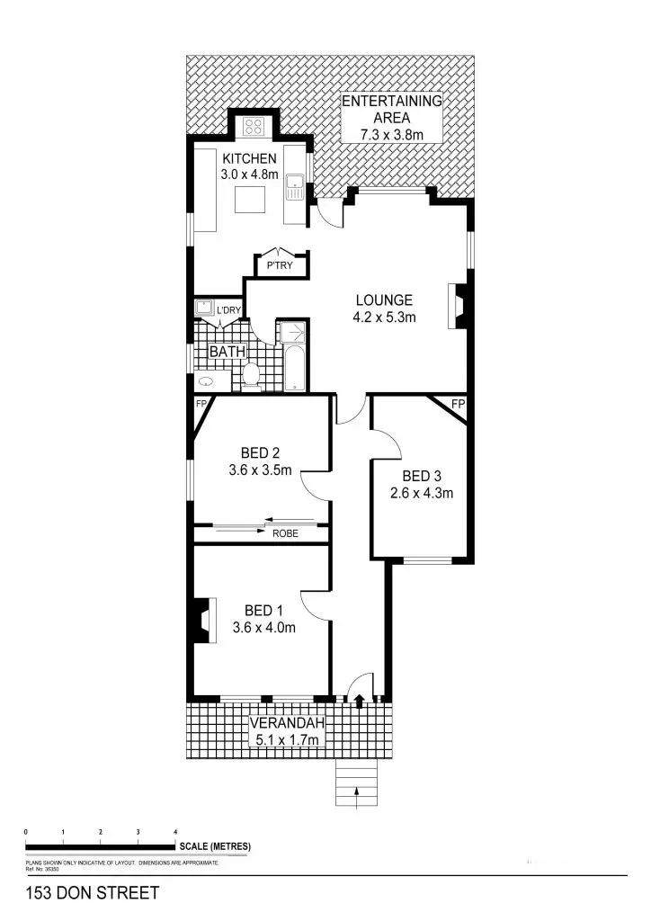 Floorplan of Homely house listing, 153 Don Street, Bendigo VIC 3550