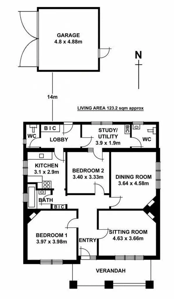Floorplan of Homely house listing, 29 George Street (Crn of Clifton St), Hawthorn SA 5062
