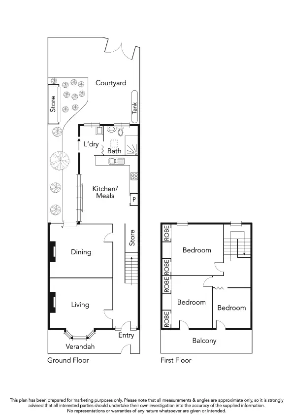 Floorplan of Homely house listing, 32 Dundas Place, Albert Park VIC 3206