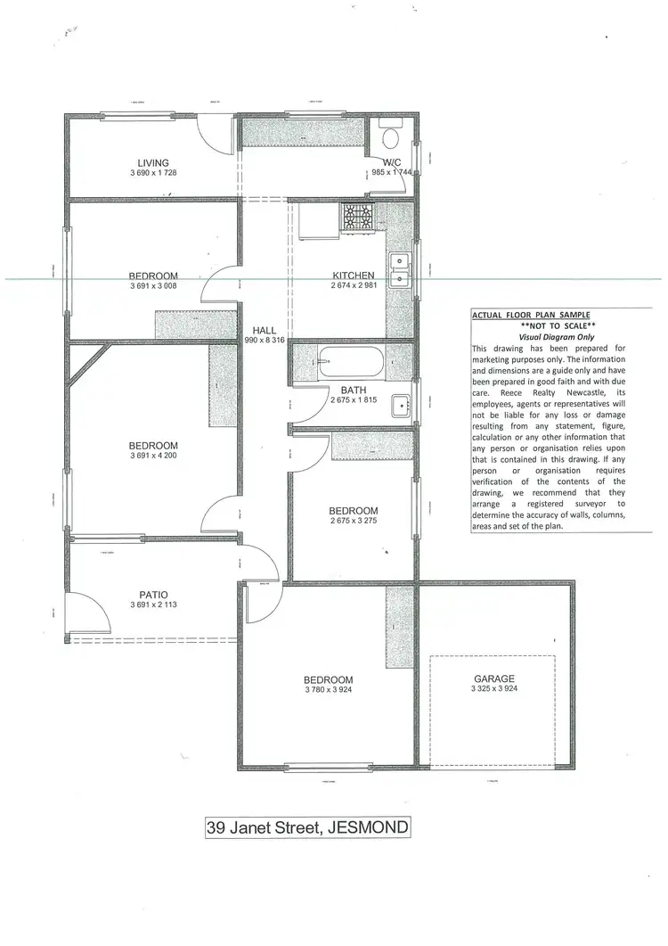 Floorplan of Homely house listing, 39 Janet Street, Jesmond NSW 2299