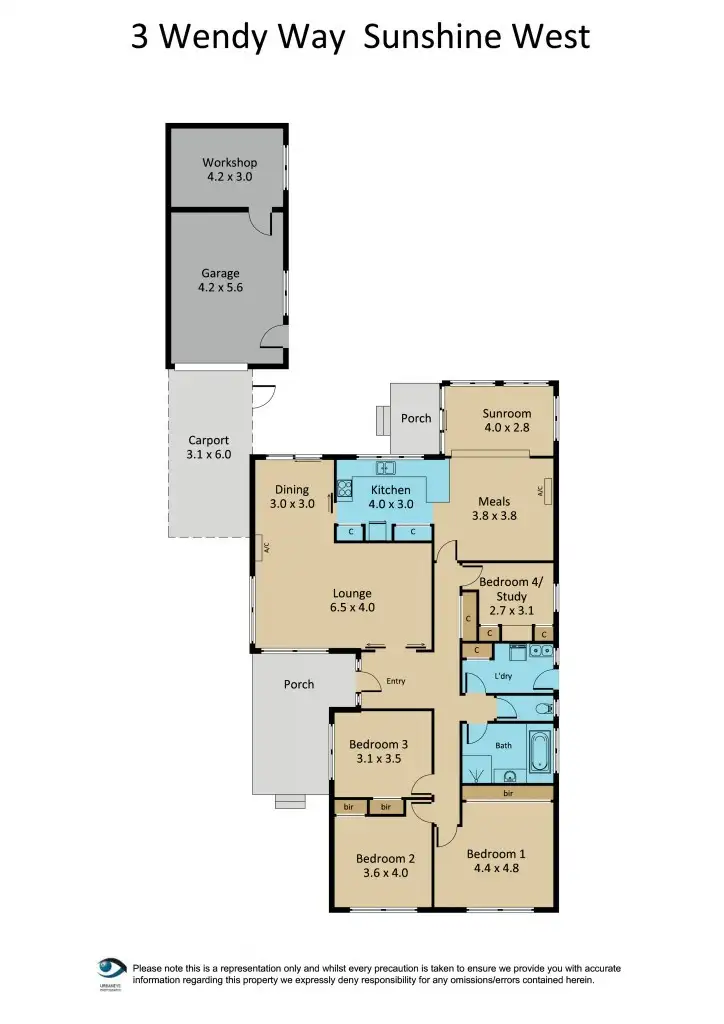 Floorplan of Homely house listing, 3 Wendy Way, Sunshine West VIC 3020