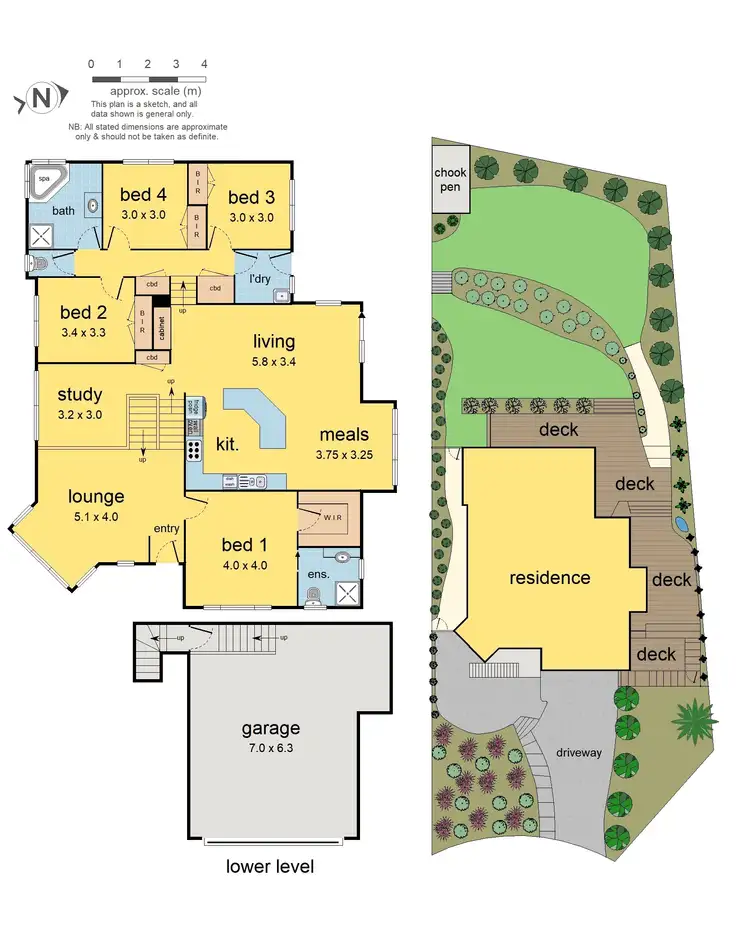Floorplan of Homely house listing, 33 Lanvos Drive, Diamond Creek VIC 3089