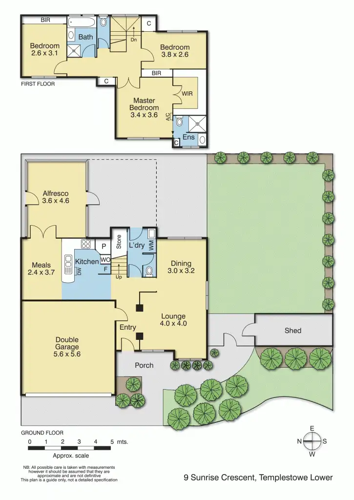 Floorplan of Homely townhouse listing, 9 Sunrise Crescent, Templestowe Lower VIC 3107