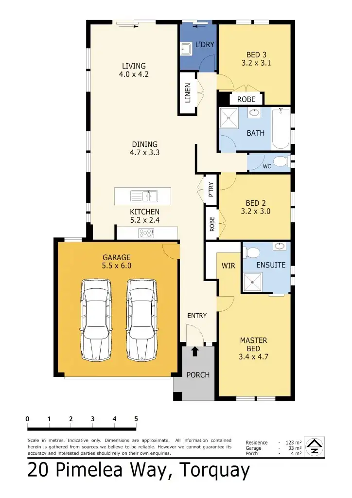 Floorplan of Homely house listing, 20 Pimelea Way, Torquay VIC 3228