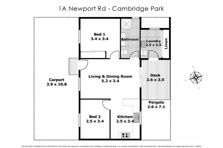 Floorplan of Homely house listing, 2/1a Newport Street, Cambridge Park NSW 2747