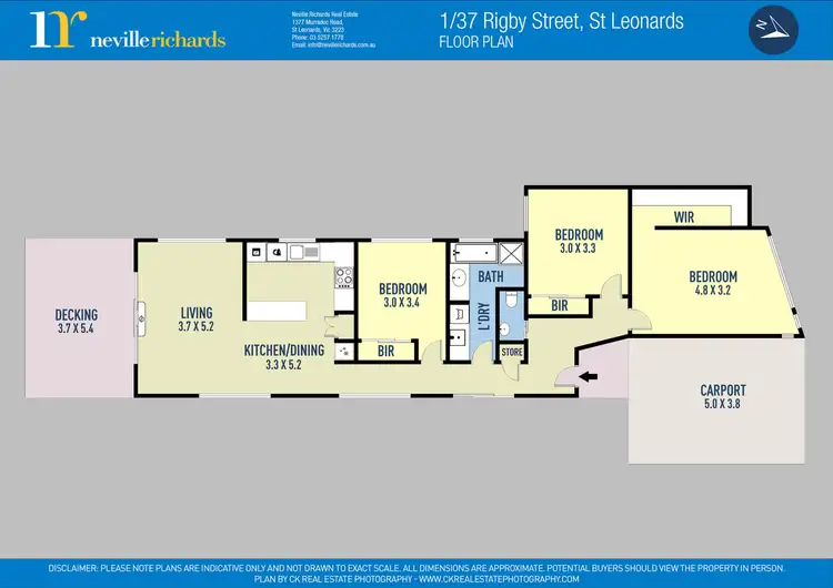 Floorplan of Homely house listing, 1/37 Rigby Street, St Leonards VIC 3223