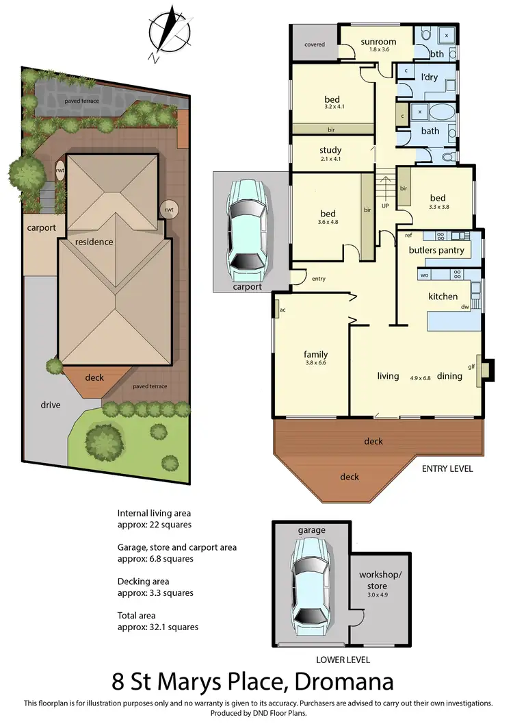 Floorplan of Homely house listing, 8 St Marys Place, Dromana VIC 3936