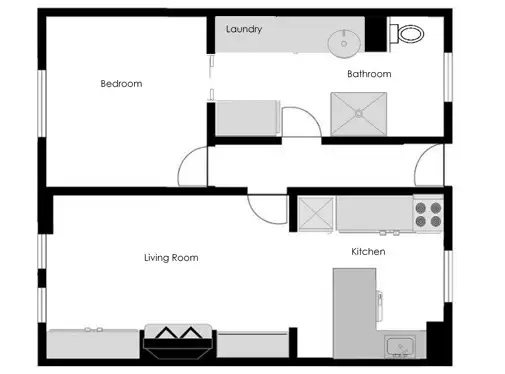 Floorplan of Homely apartment listing, 25/24-38 Little Bourke, Melbourne VIC 3000