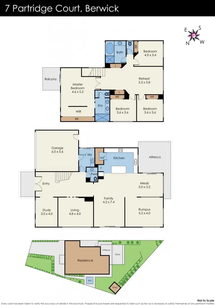 Floorplan of Homely house listing, 7 Partridge Court, Berwick VIC 3806