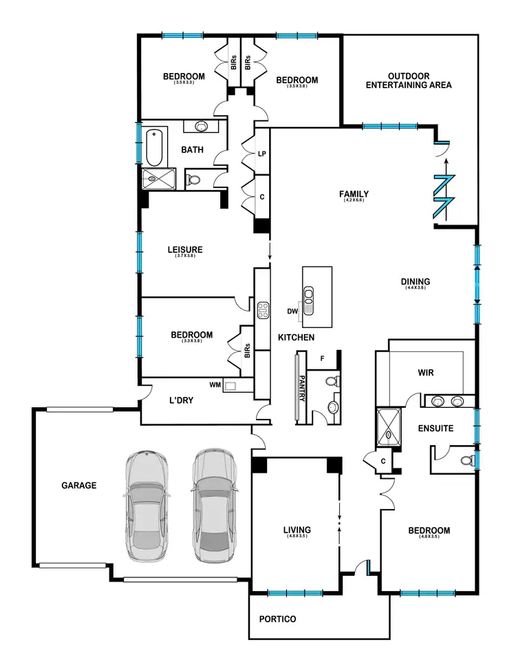 Floorplan of Homely house listing, 3 Triller Court, Brown Hill VIC 3350