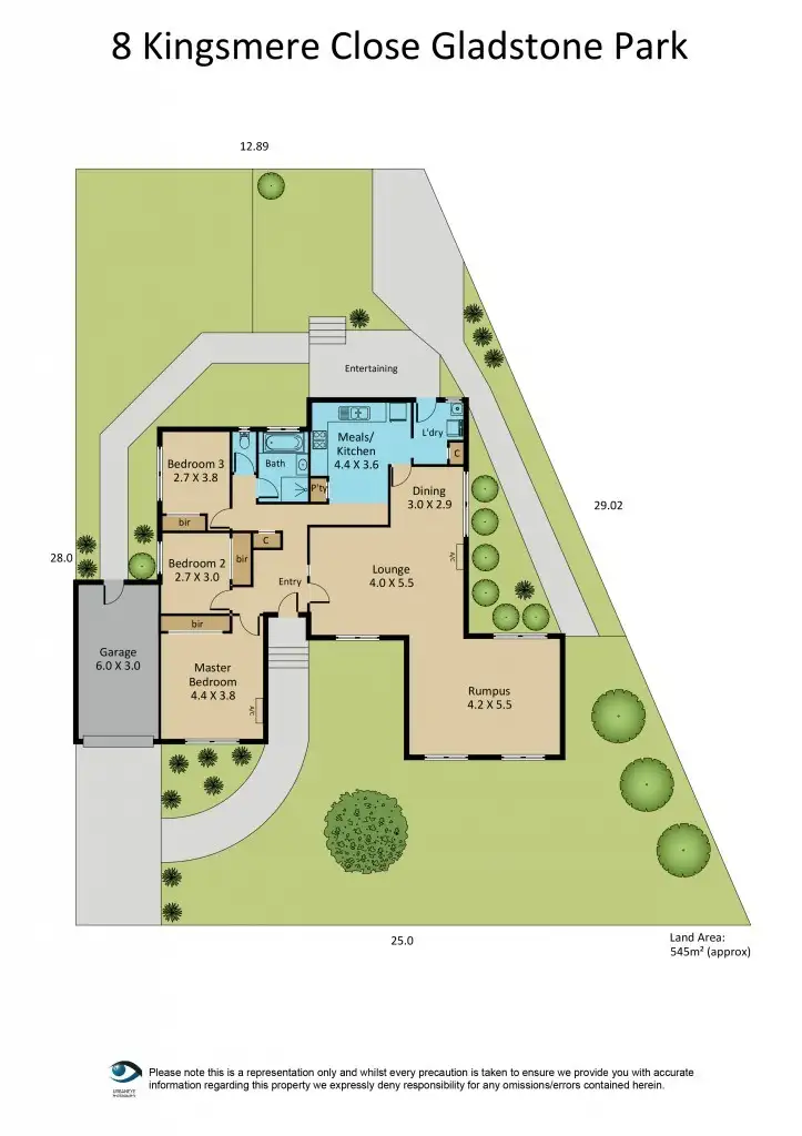 Floorplan of Homely house listing, 8 Kingsmere Close, Gladstone Park VIC 3043
