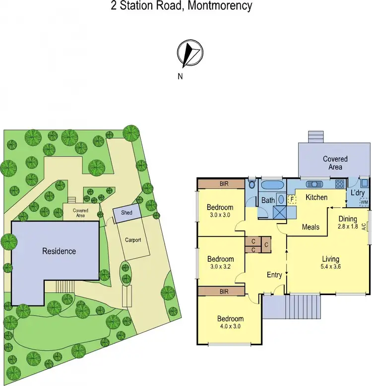 Floorplan of Homely house listing, 2 Station Road, Montmorency VIC 3094