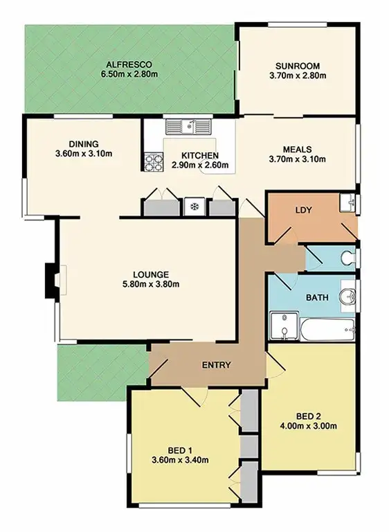 Floorplan of Homely house listing, 26 Beech Street, Whittlesea VIC 3757