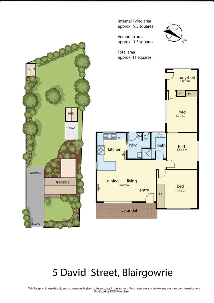 Floorplan of Homely house listing, 5 David Street, Blairgowrie VIC 3942