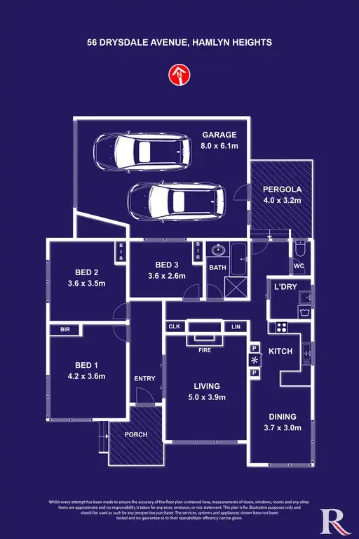 Floorplan of Homely house listing, 56 Drysdale Avenue, Hamlyn Heights VIC 3215
