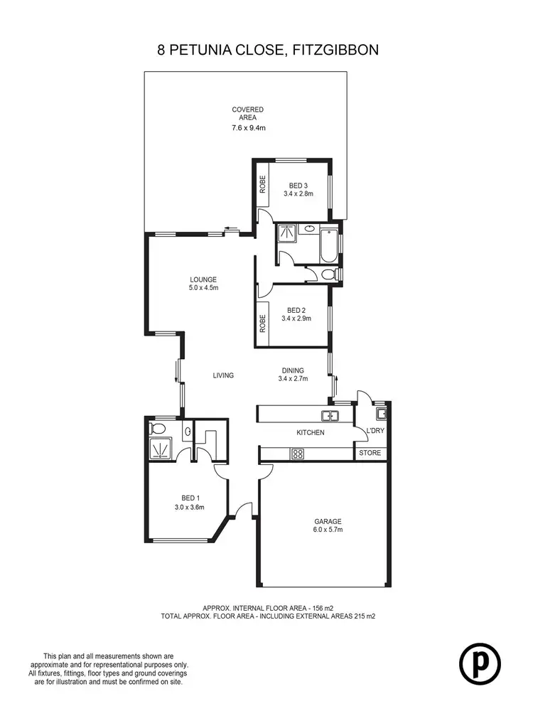 Floorplan of Homely house listing, 8 Petunia Close, Fitzgibbon QLD 4018