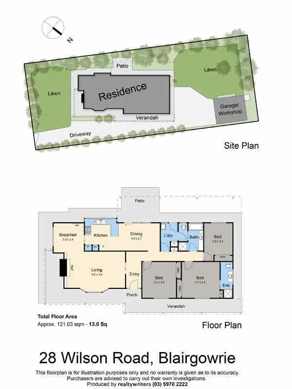 Floorplan of Homely house listing, 28 Wilson Road, Blairgowrie VIC 3942