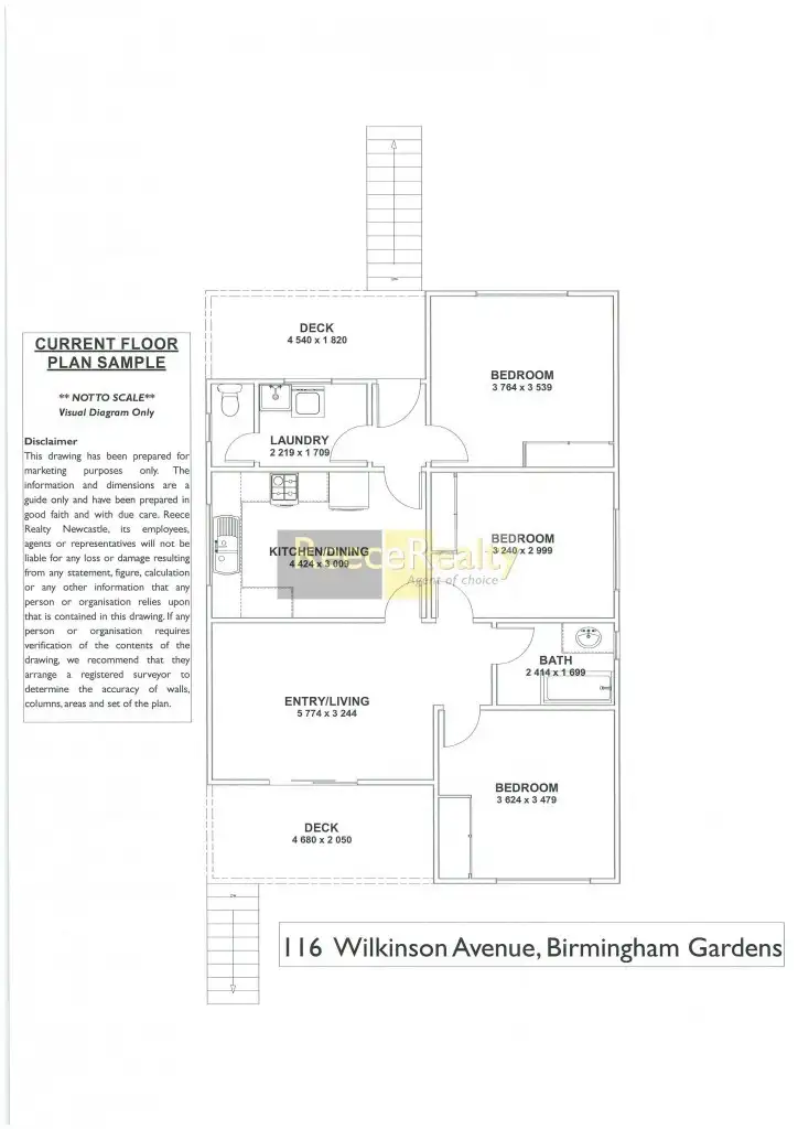Floorplan of Homely house listing, 116 Wilkinson Avenue, Birmingham Gardens NSW 2287