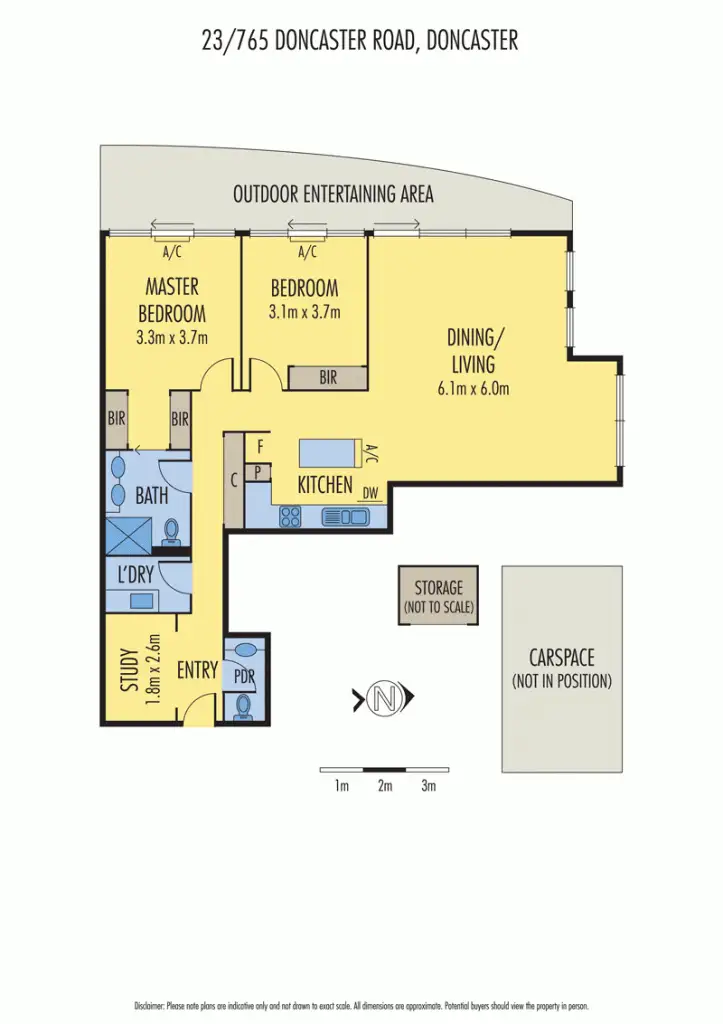 Floorplan of Homely apartment listing, 23/765-767 Doncaster Road, Doncaster VIC 3108