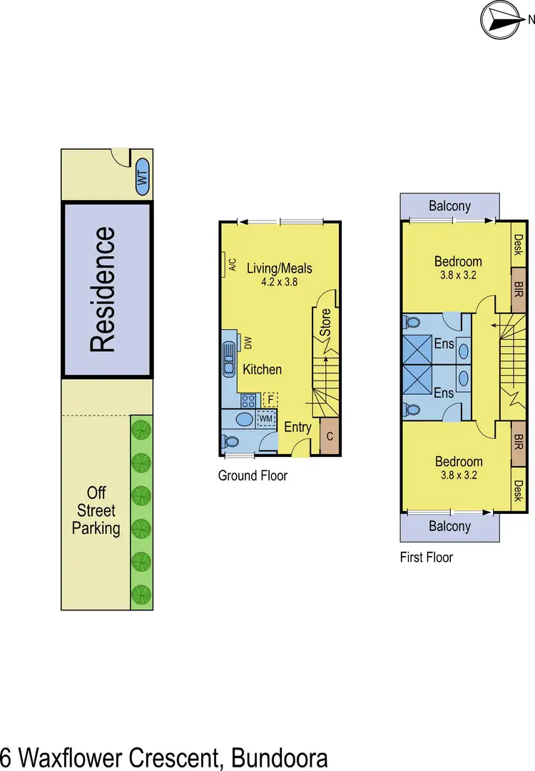 Floorplan of Homely house listing, 6 Waxflower Crescent, Bundoora VIC 3083