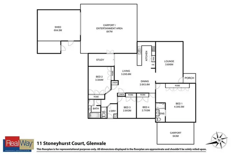 Floorplan of Homely house listing, 11 Stoneyhurst Court, Glenvale QLD 4350
