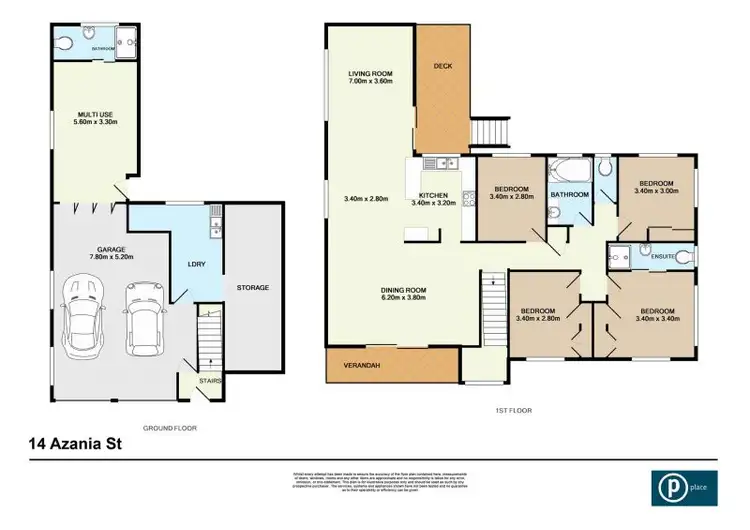 Floorplan of Homely house listing, 14 Azanian Street, Upper Mount Gravatt QLD 4122