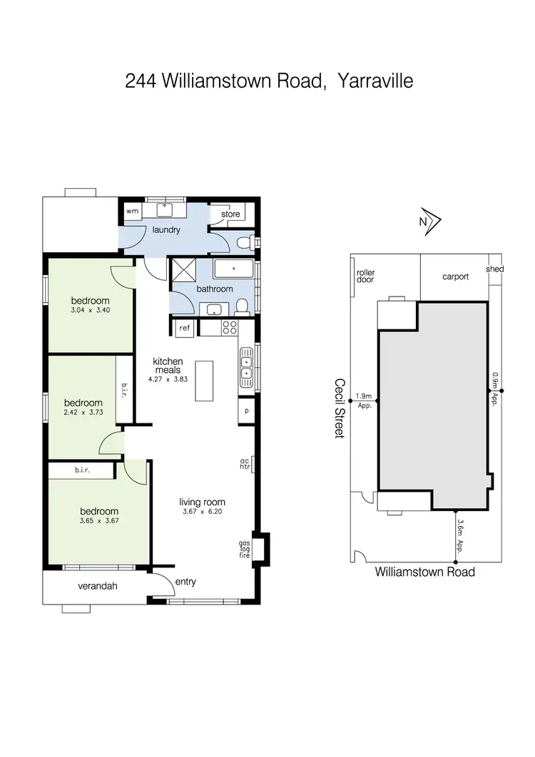Floorplan of Homely house listing, 244 Williamstown Road, Yarraville VIC 3013