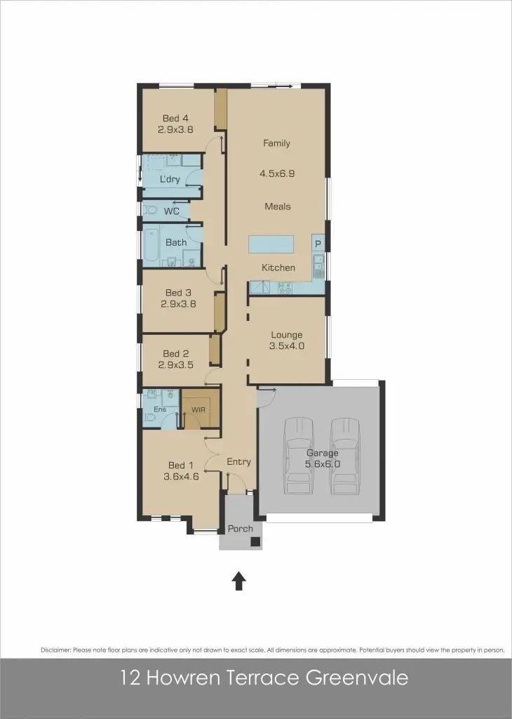 Floorplan of Homely house listing, 12 Howren Terrace, Greenvale VIC 3059