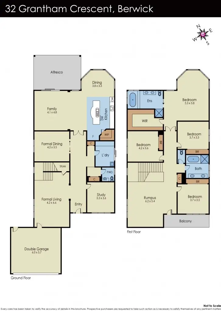 Floorplan of Homely house listing, 32 Grantham Crescent, Berwick VIC 3806