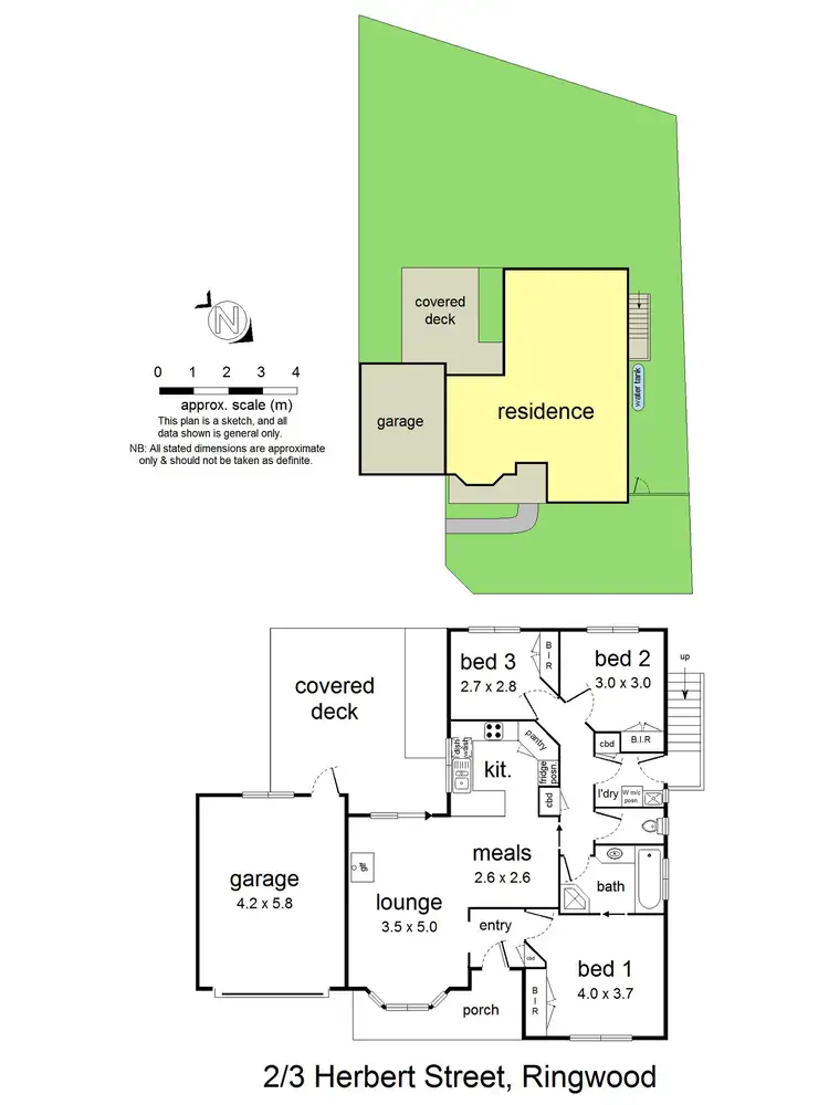 Floorplan of Homely unit listing, 2/3 Herbert Street, Ringwood VIC 3134