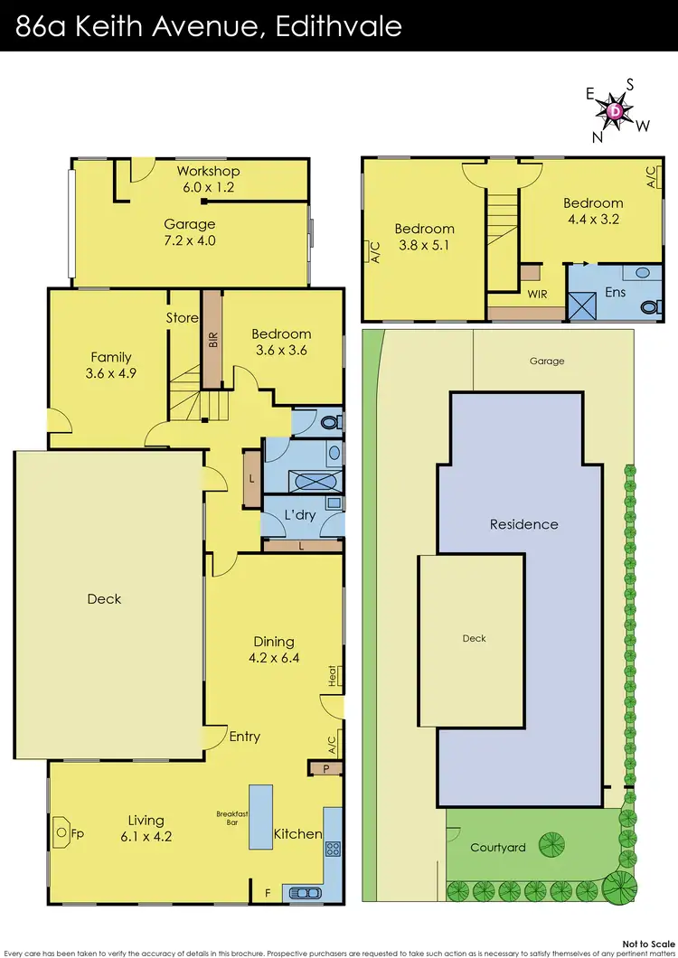 Floorplan of Homely townhouse listing, 86a Keith Ave, Edithvale VIC 3196