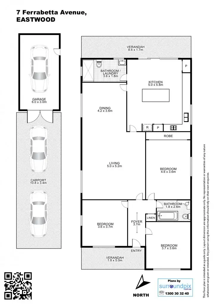 Floorplan of Homely house listing, 7 Ferrabetta Ave, Eastwood NSW 2122