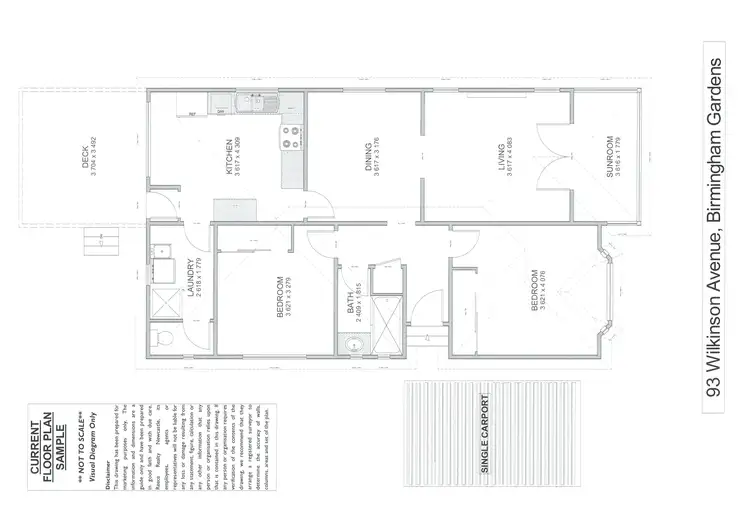 Floorplan of Homely house listing, 93 Wilkinson Avenue, Birmingham Gardens NSW 2287
