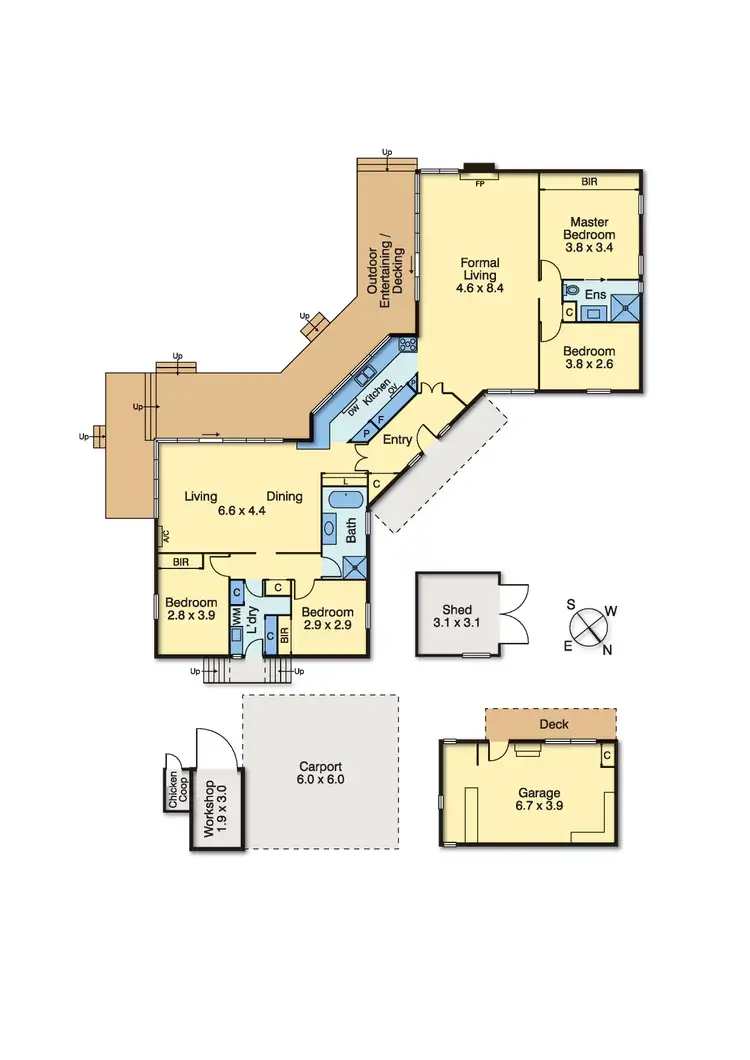 Floorplan of Homely house listing, 93 Two Bays Road, Mount Eliza VIC 3930