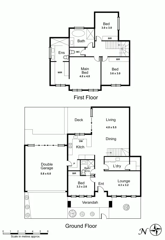 Floorplan of Homely townhouse listing, 2/1 Thornton Street, Bentleigh East VIC 3165