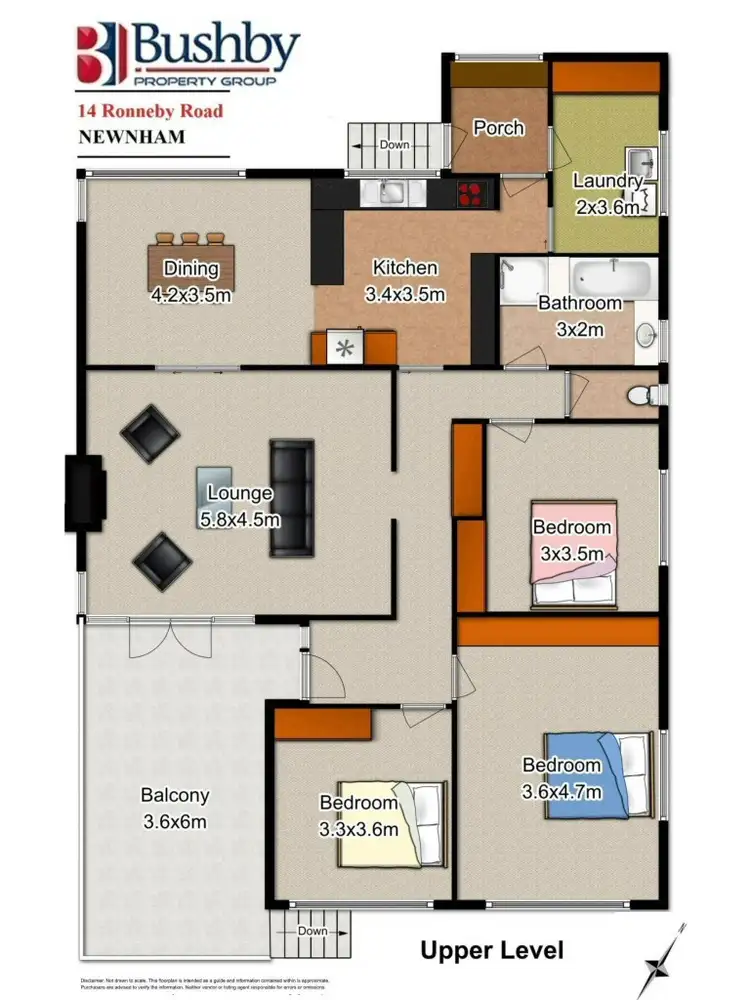 Floorplan of Homely house listing, 14 Ronneby Road, Newnham TAS 7248