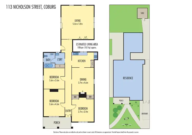 Floorplan of Homely house listing, 113 Nicholson Street, Coburg VIC 3058