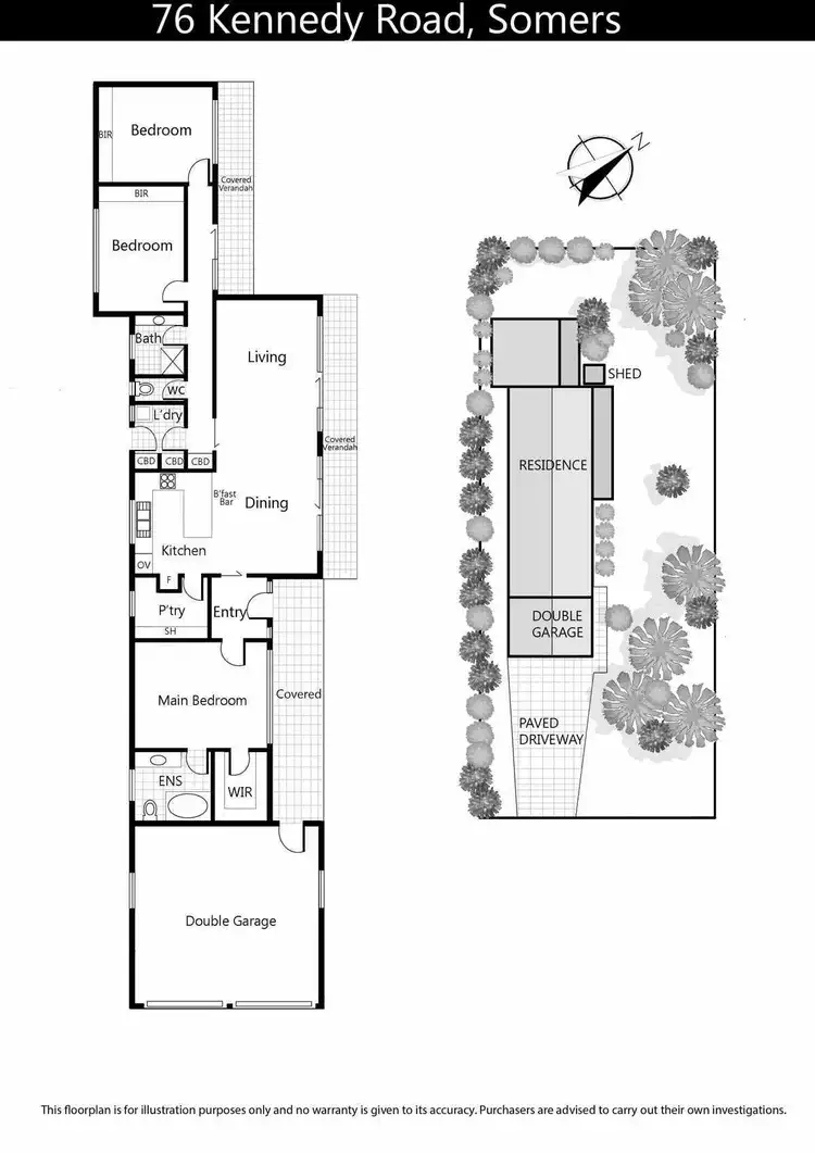 Floorplan of Homely house listing, 76 Kennedy Road, Somers VIC 3927