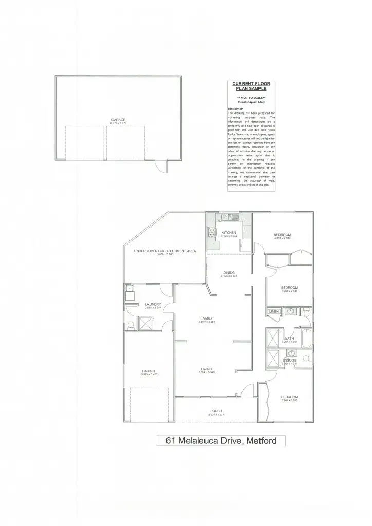 Floorplan of Homely house listing, 61 Melaleuca Drive, Metford NSW 2323