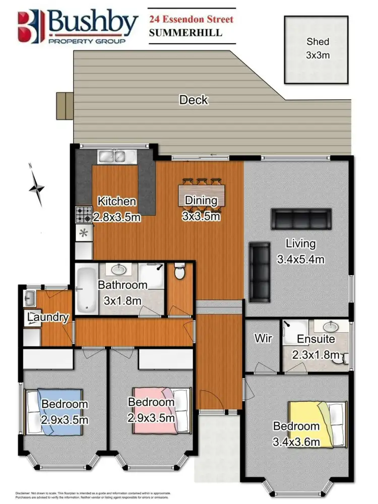Floorplan of Homely house listing, 24 Essendon Street, Summerhill TAS 7250
