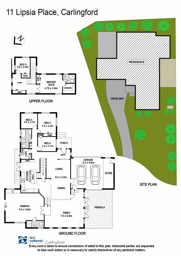 Floorplan of Homely house listing, 11 Lipsia Place, Carlingford NSW 2118