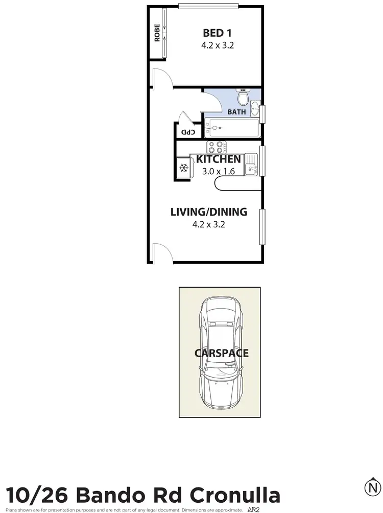 Floorplan of Homely apartment listing, 10/26 Bando Road, Cronulla NSW 2230
